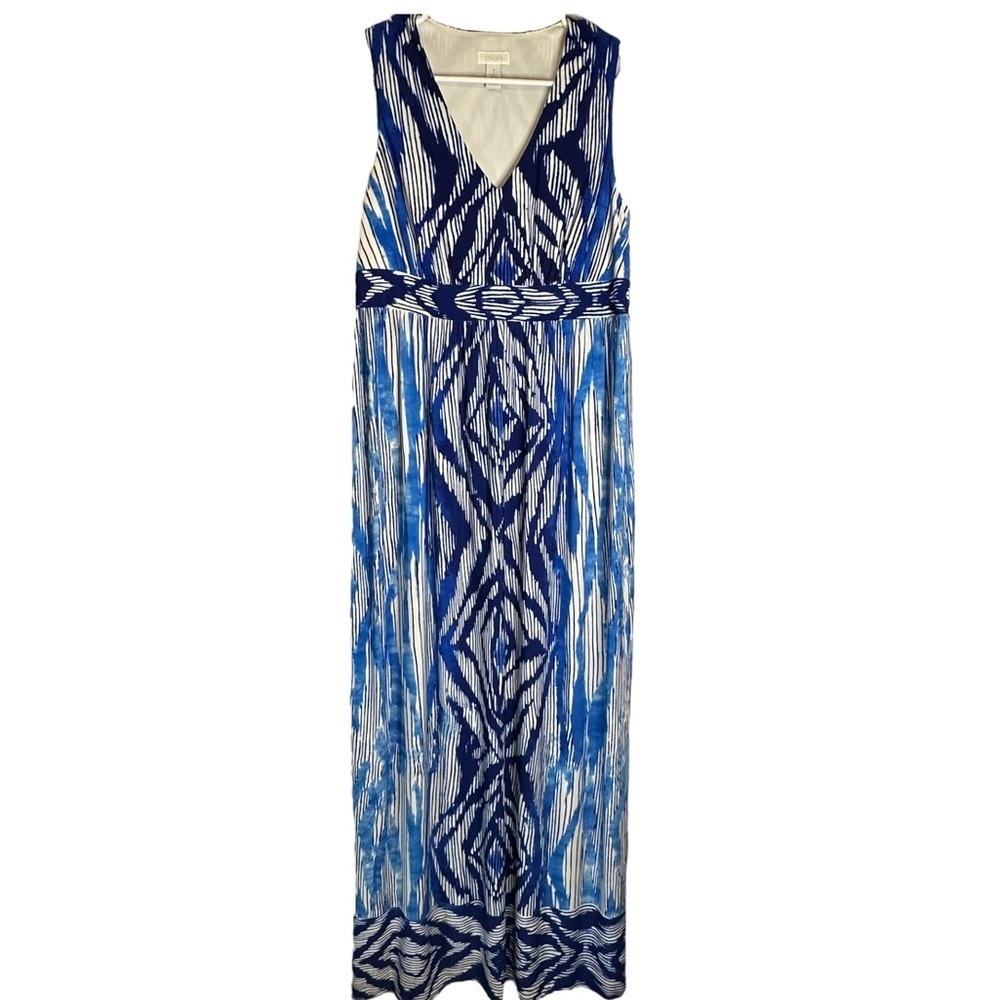 Chico's Blue Haze‎ Bonnie Maxi Dress #570046072 Vanity Size 1/US Medium - Picture 2 of 12